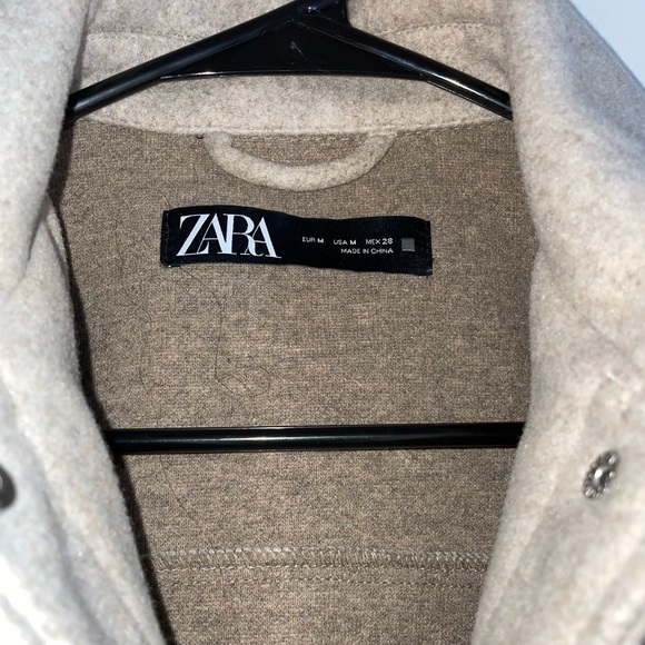 Zara Cropped Overcoat - Picture 2 of 3